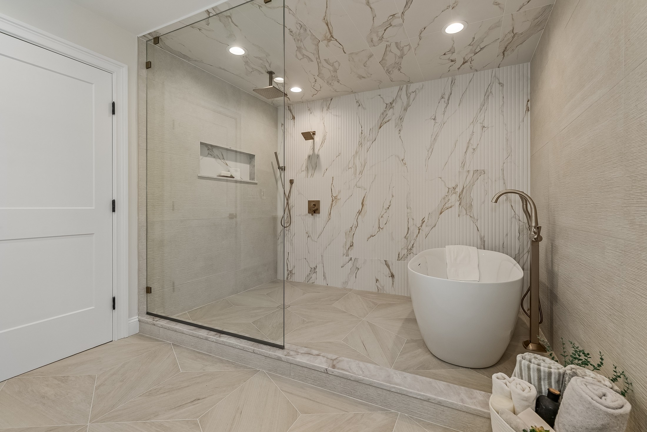 Marble master bath