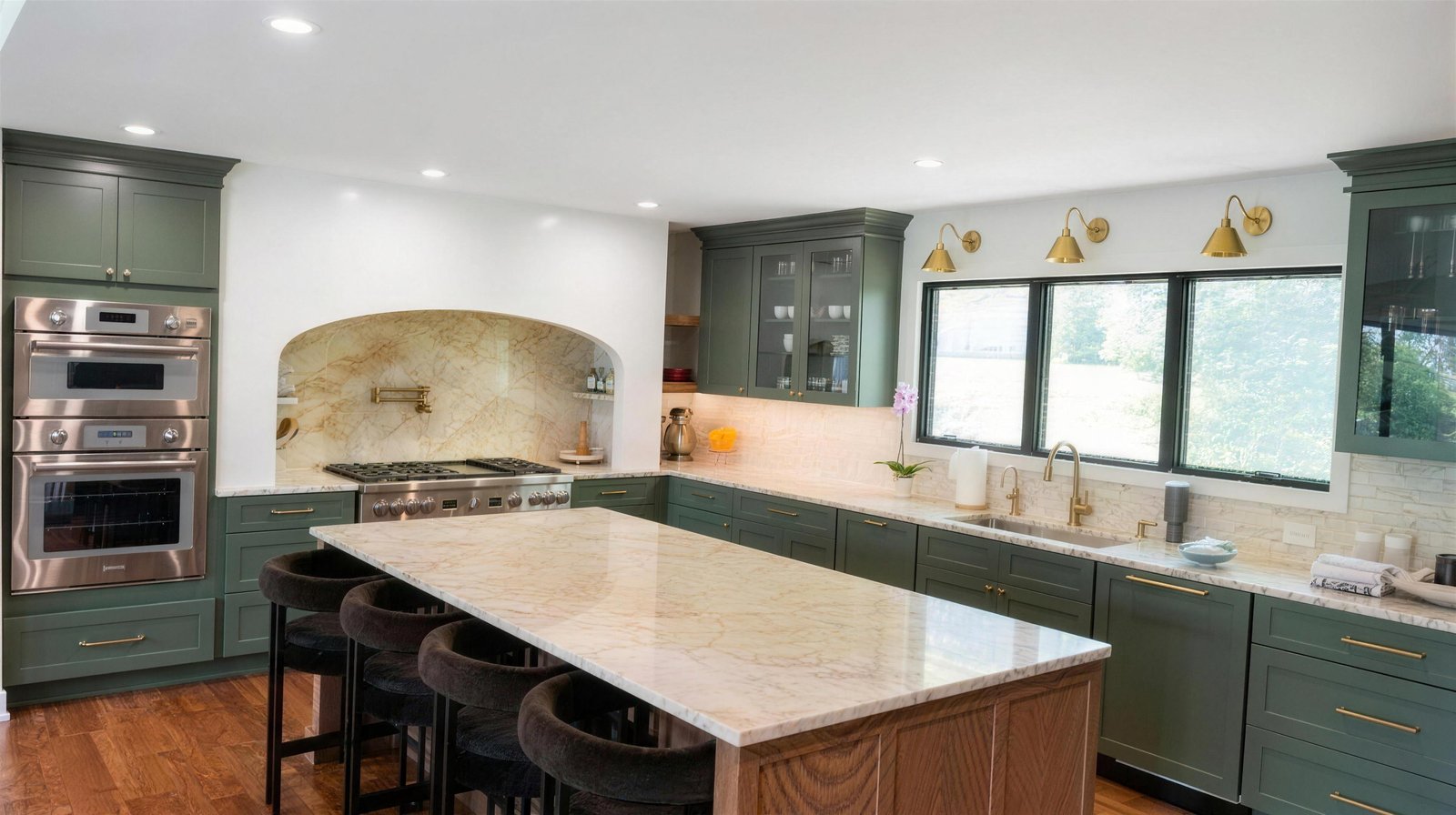 Delivered green kitchen