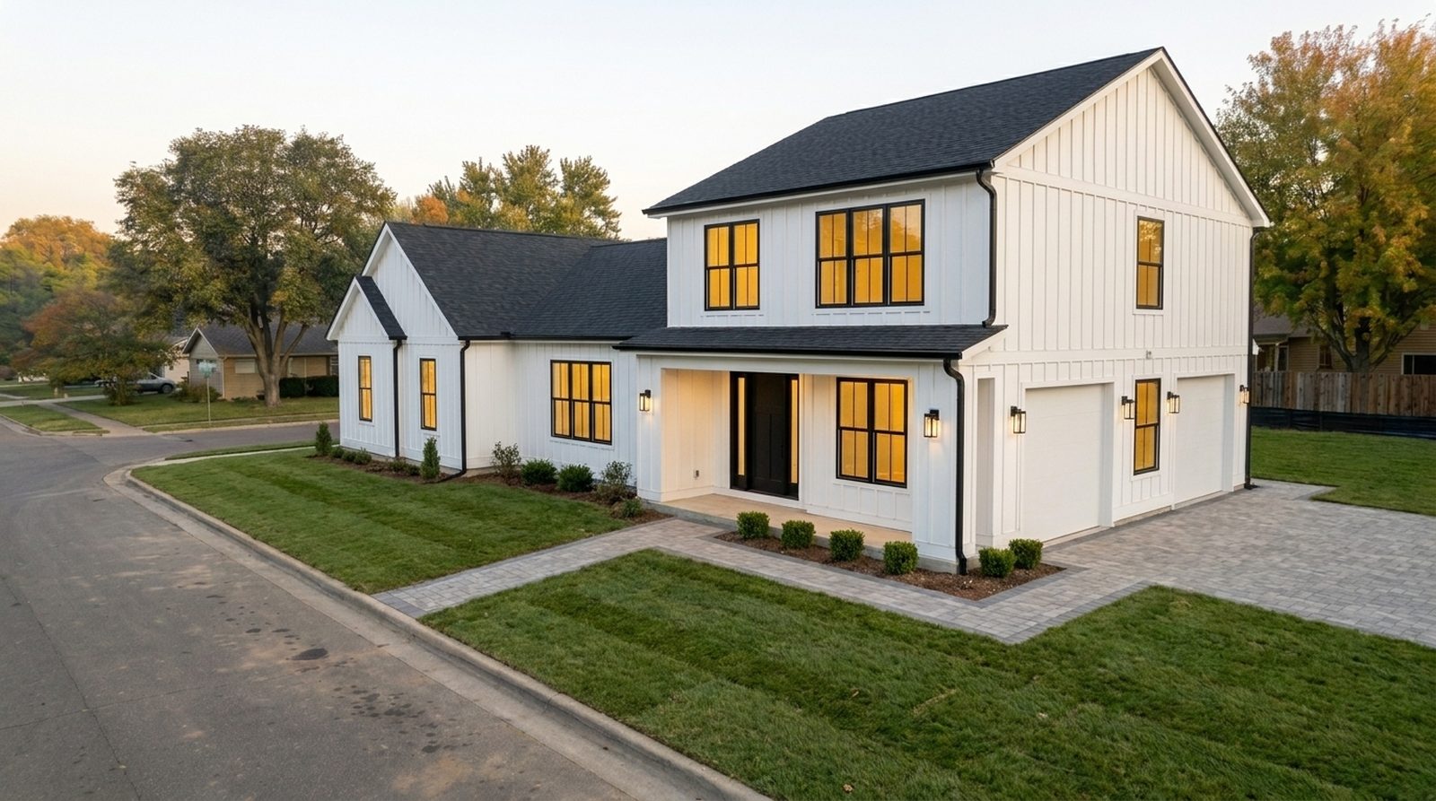 Finished custom home