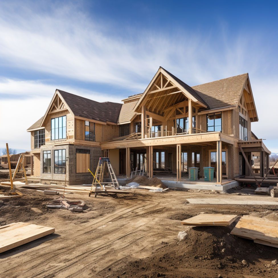 Real Cafone project: new home under construction